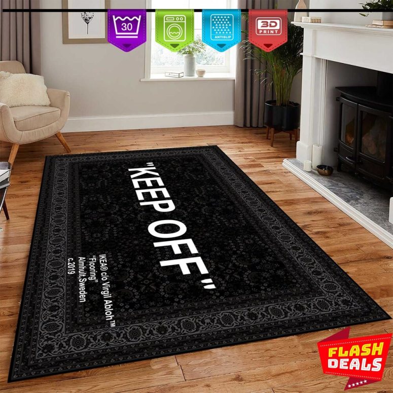 Keep off Dark Grey Rug-Modern Room Rug,Keep Off, Home Decor Rug, Modern Rugs, Living Room Rug, 6x9 Carpet,Fantastic Rug,Non Slip Rug