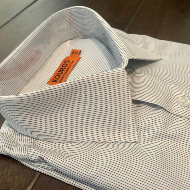 Men's Premium Designer Modern Slim Fit Dress Shirt with matching FREE collar cover