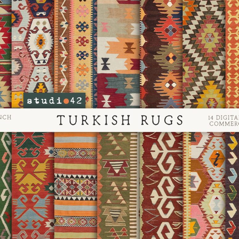 Oriental Rugs Printable images, Kilim digital images, Old tribal rugs digital paper, Rug Texture, Tapestry texture, Antique Persian Carpets