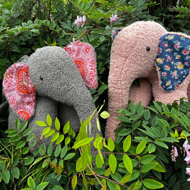 Elephant toy pyjama case, sewing project child's, gift, instant pattern download, Christmas project,  craft stuffed toy, Thanksgiving