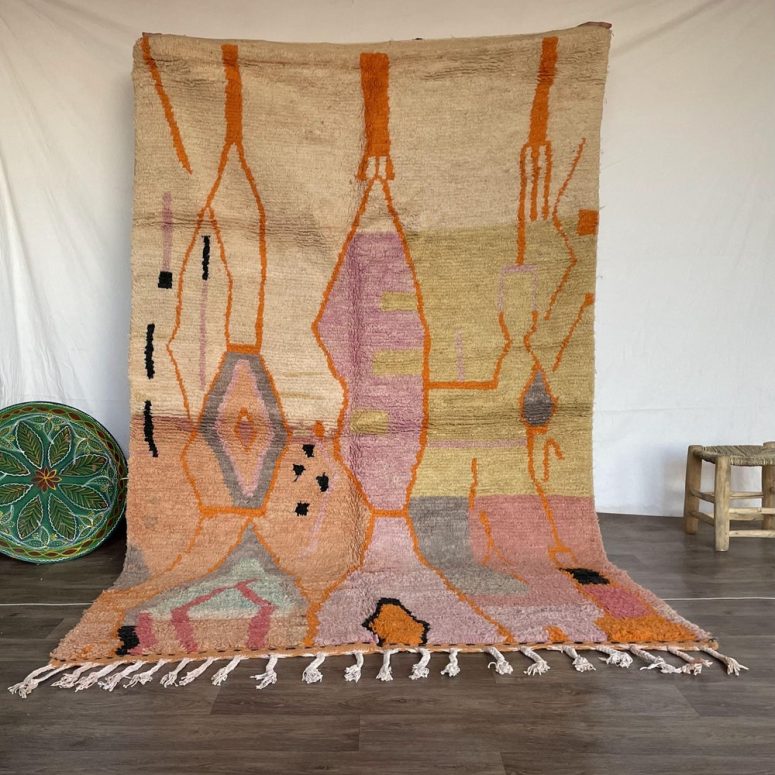 Area rugs for living room, Moroccan Rug, Handmade Wool, Bohemian, moroccan boujad, custom rug, large , custom size rugs, woven rug, boho rug