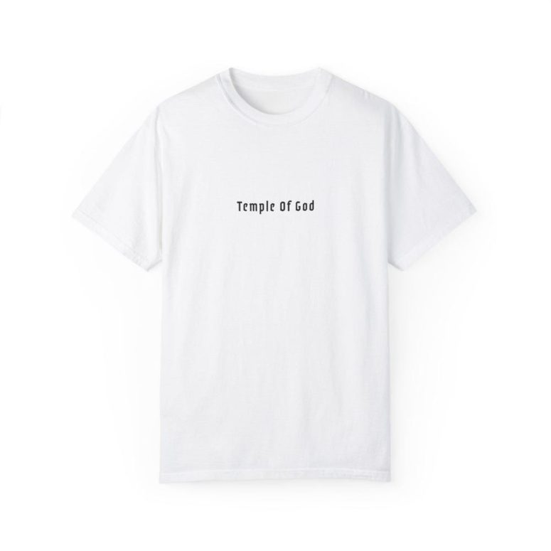 Christian Garment-Dyed T-shirt 'Temple of God' Corinthians