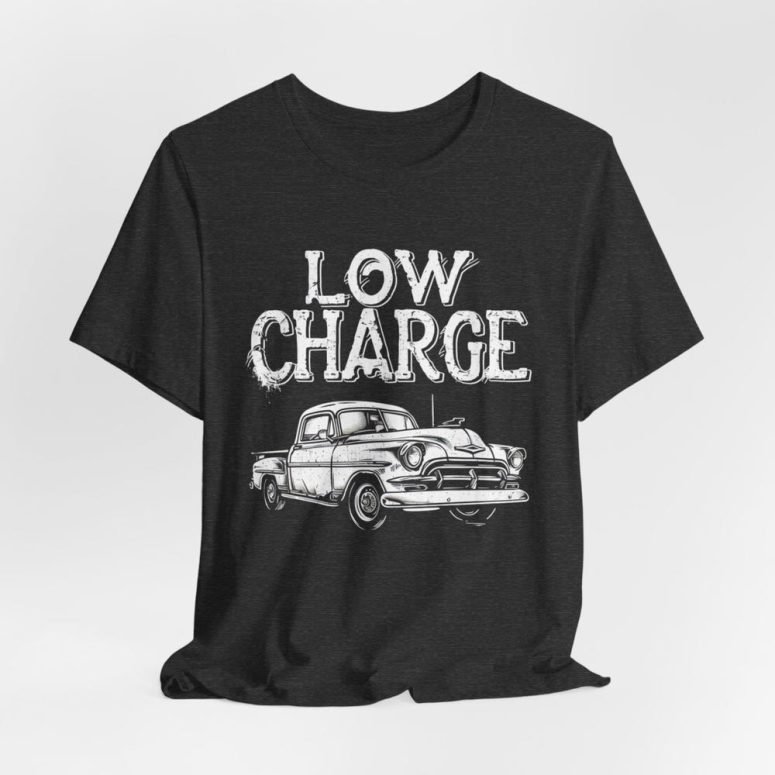 Low Charge Car Print T-shirt