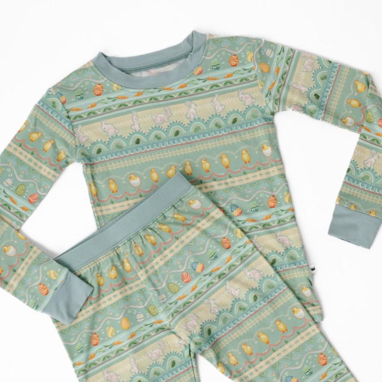 EASTER Bamboo Kids Pajamas, Easter Bamboo Kids Pajama Set, Bamboo Kids, 2 Piece Pajama Set, Super Soft Kids Pajamas, Spring Pajama Set
