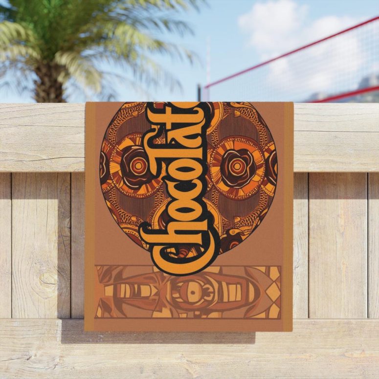 Chocolatte Beach Towels | Vibrant Summer Vibes, Perfect for Beach Days, Pool Parties, Gifts for Friends and Family, Summer Gifts, Fun Decor