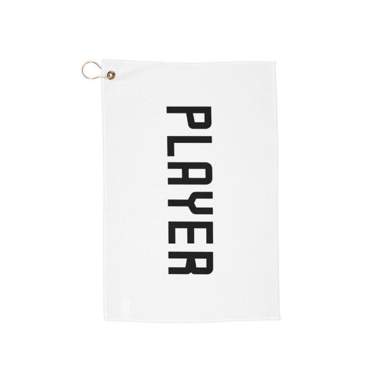 Player Golf Towel - Sports Golf Towel, Golf Accessories, Golf Gift, Golf Equipment, Golfer Towel