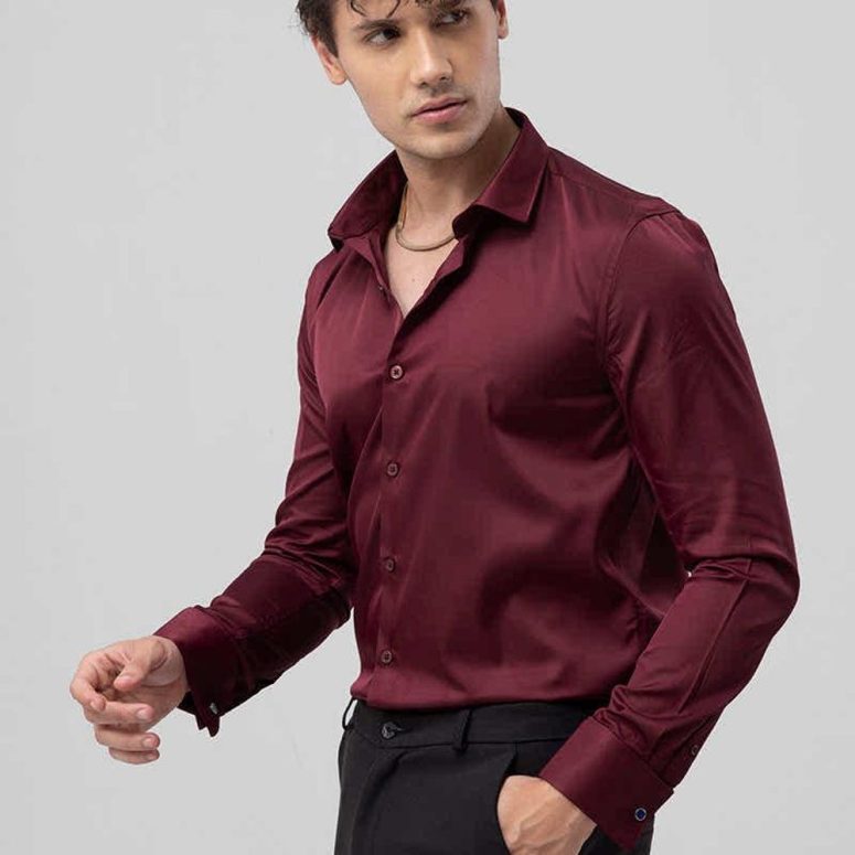 Men's Long Sleeve Shirt – Wrinkle-Resistant Business Dress Shirt. High-End Professional Casual Suit White Shirt